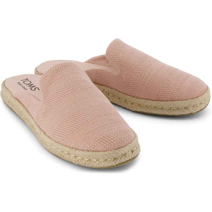 TOMS Santiago Mule Textiel Dames Lichtroze Muiltjes
