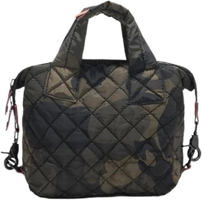 Dames Handtas - Schoudertas Nylon - Dagelijks Gebruik - Gewatteerd Ontwerp - 26x20x7 cm - Groen