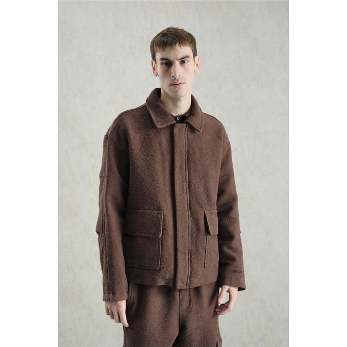 Textuur Jacquard Katoenen Jacket