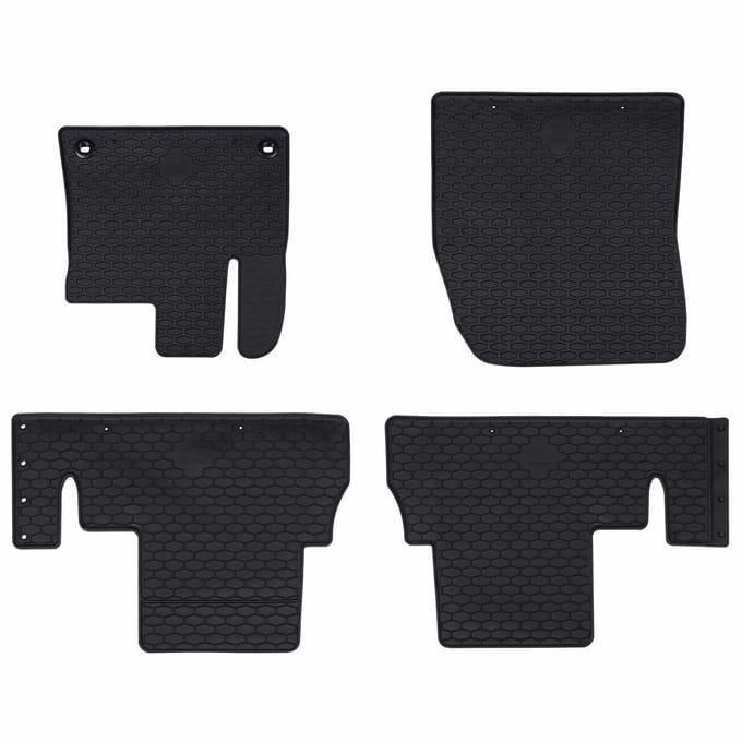 vidaXL Automat 4 pcs Zwart Rubber