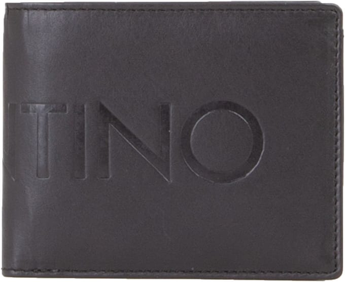 VALENTINO Leren kaarthoes Mason Card Holder Nero zwart