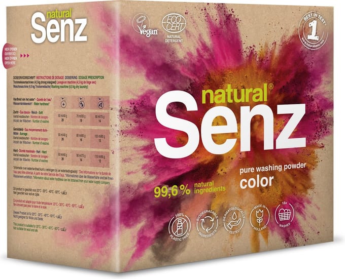 NATURALSENZ - WASMIDDEL - KLEUR - MILIEUVRIENDELIJK - 1,04 KG