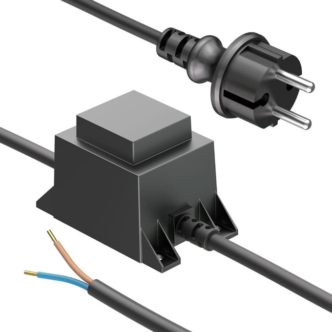 Transformator voor tuinverlichting - 230V naar 12V - 10W - IP67