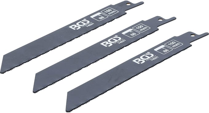 BGS Set sabelzaagbladen - voor metaal - voor BGS 7367 - 3 delig