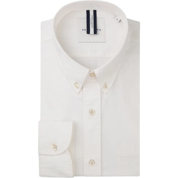 Profuomo  Lange Mouw Overhemden Off White Ppwh10044
