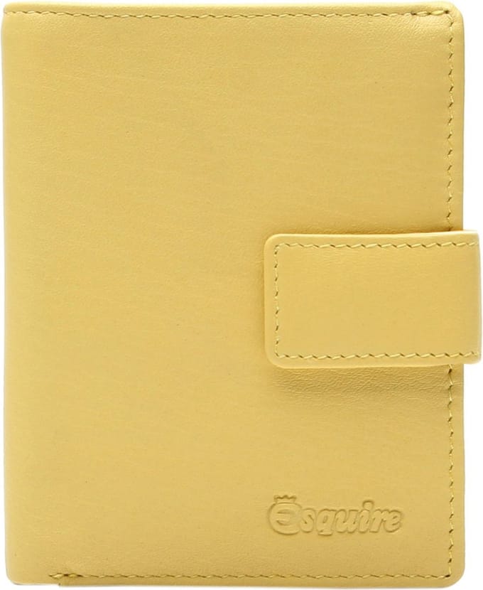 Esquire Leren Portemonnee Viktoria 62 Wallet Yellow Geel