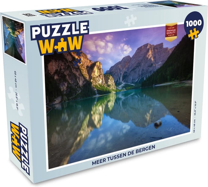 Puzzel Meer tussen de bergen - Legpuzzel - Puzzel 1000 stukjes volwassenen