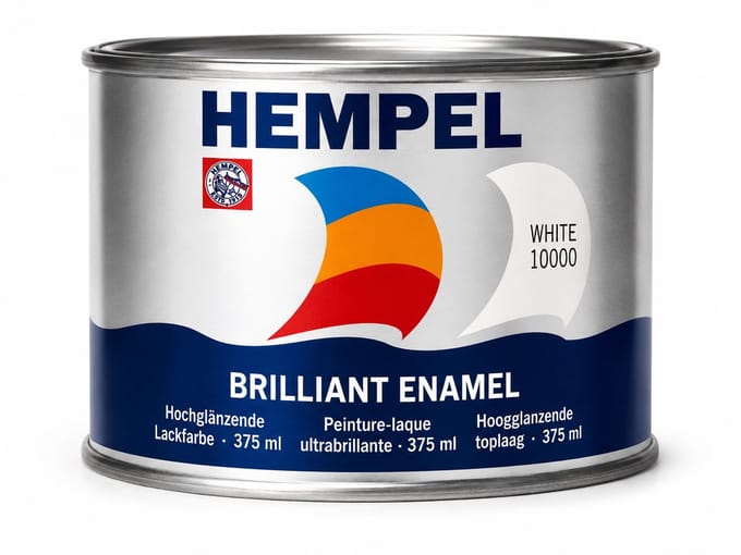 Hempel Briljant Emaille wit 375ml (B-voorraad)