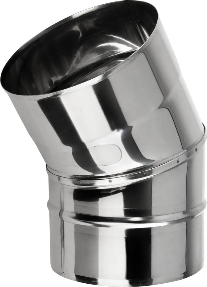 Bocht 30° RVS Ø80mm.