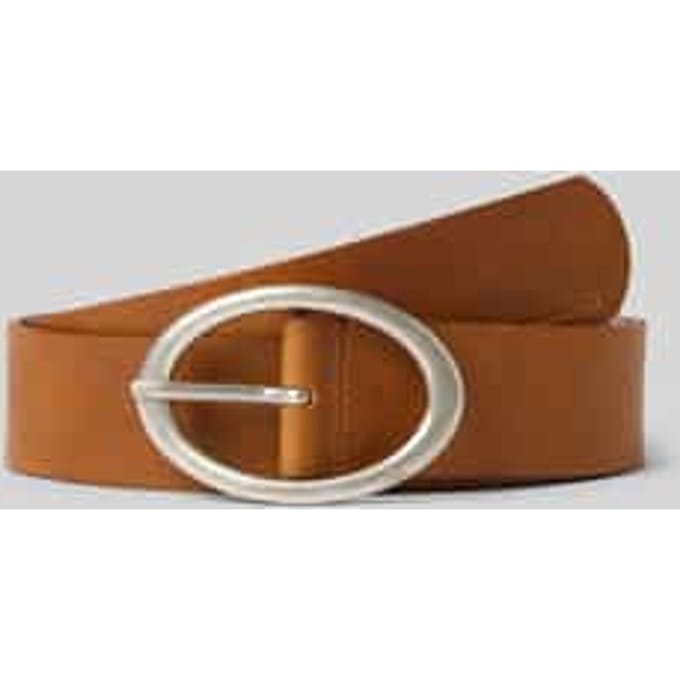 Tom Tailor - TTRUBY leren riem met ovale gesp - Maat 75 - light brown uni