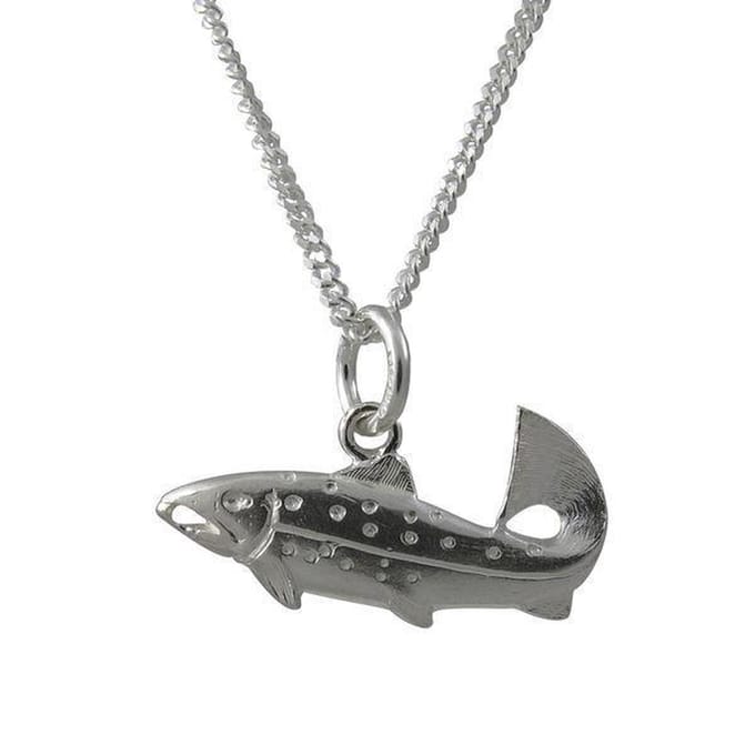 AuBor ®,  Hanger. Zilveren forel.