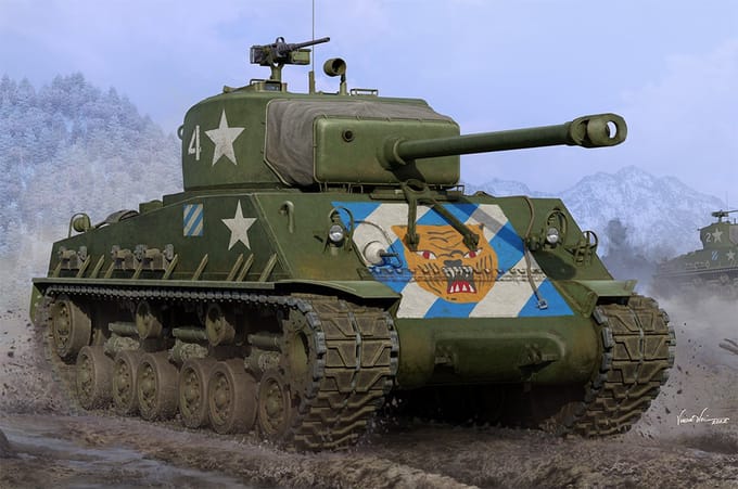 Trumpeter Modelbouwpakket Militaire voertuigen - 61620 M4A3E8 Medium Tank - Late Plastic - 1:16 - Modelbouw