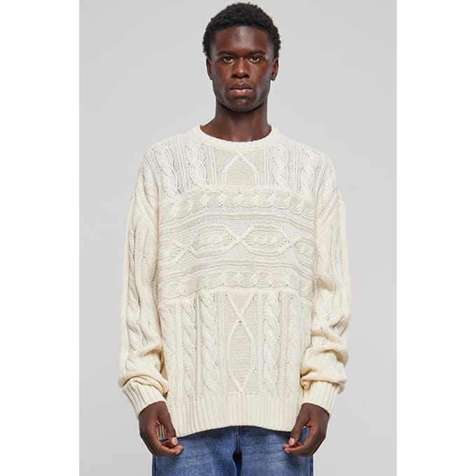 Urban Classics Set In Boxy Sweater Sand Größe: XL | Pullover Outlet | Herren | Braun
