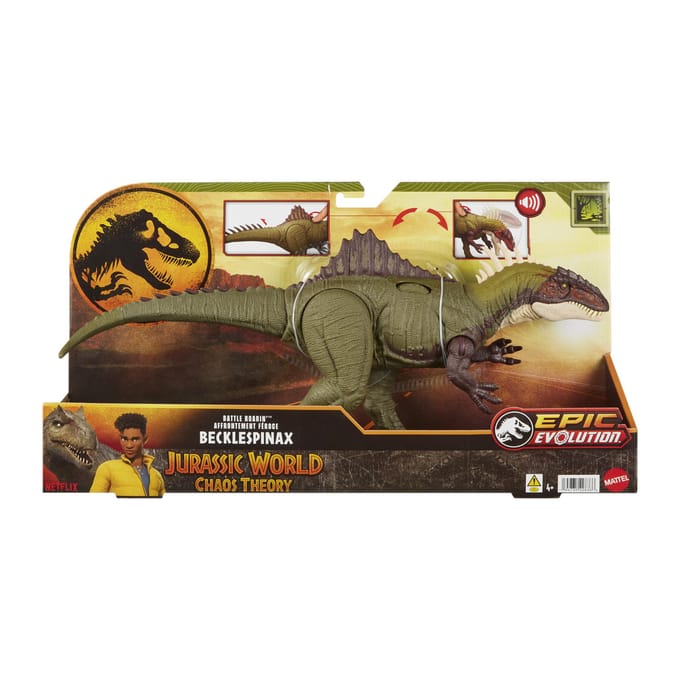 Mattel Jurassic World Chaos Theory Battle Roar Becklespin Dinosaurussen