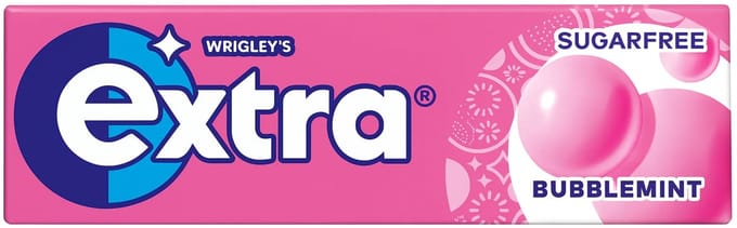 Wrigley's Extra Bubblemint suikervrij - 30 x 10 stuks (30 x 14 gram)