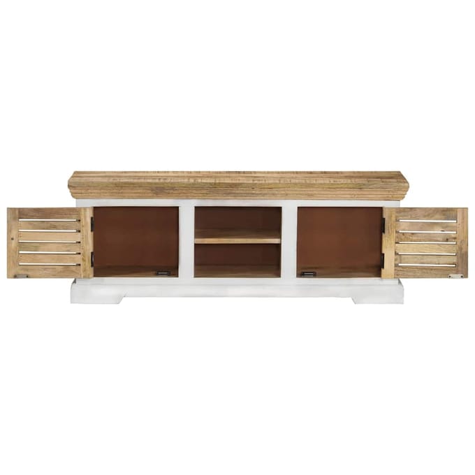 vidaXL - Tv-meubel - 110x30x40 - cm - massief - mangohout