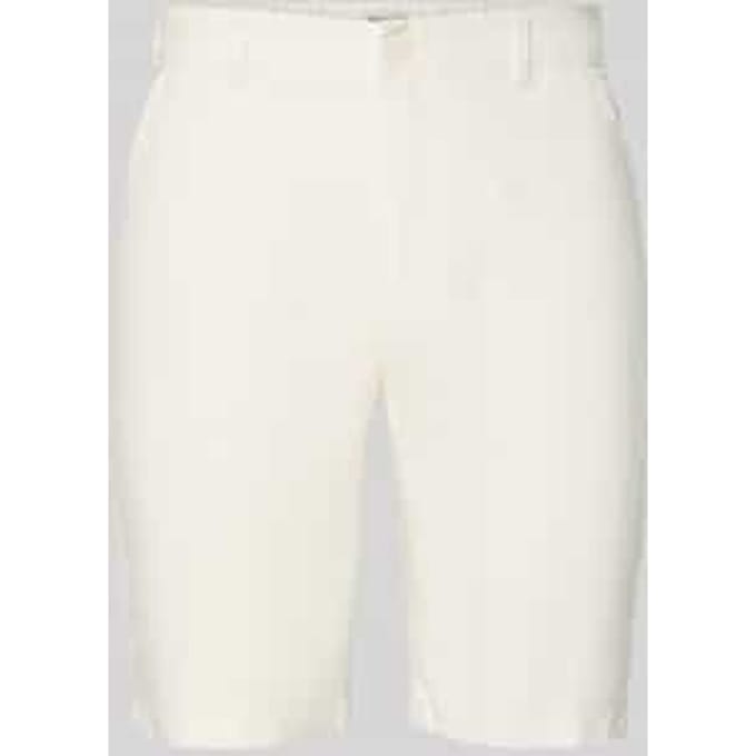 Linnen short met steekzakken model 'PANDRUP'