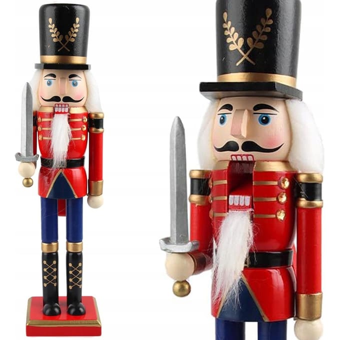 HANGZHOU A LINK STAR TECHNOLOGY - Dziadek Do Orzechów - Houten Soldaat - Decoratieve Kerstfiguur