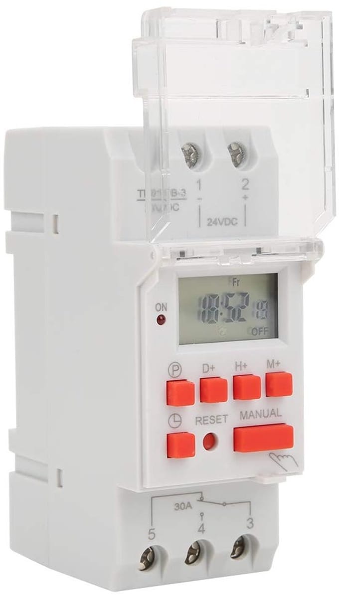 Store_9 - Tijdschakelaar - Programmeerbare Timer - LCD-tijdrelais - Zwart - Countdown functie - 30A voor Efficiënte Tijdregeling - Geschikt voor Hu...
