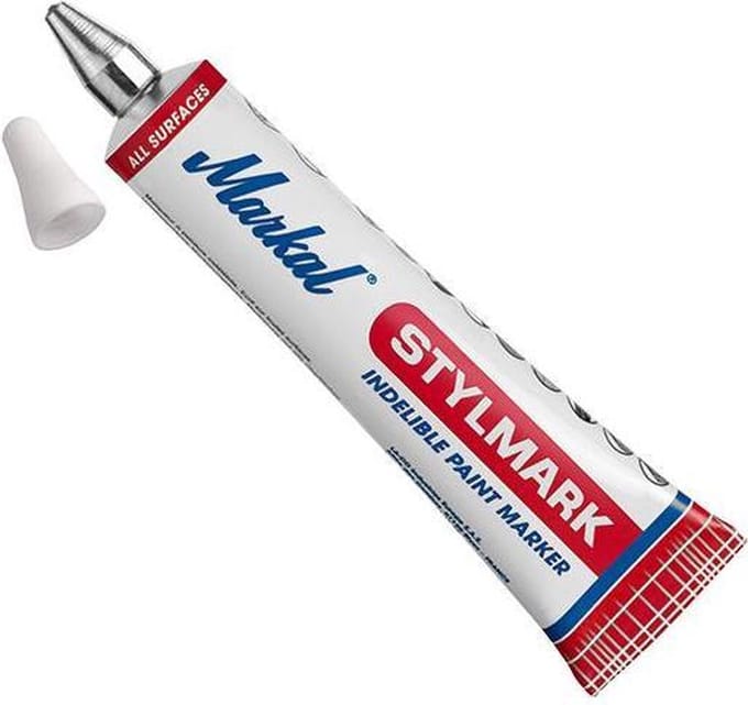 Industriële verfmarker Stylmark wit 3mm