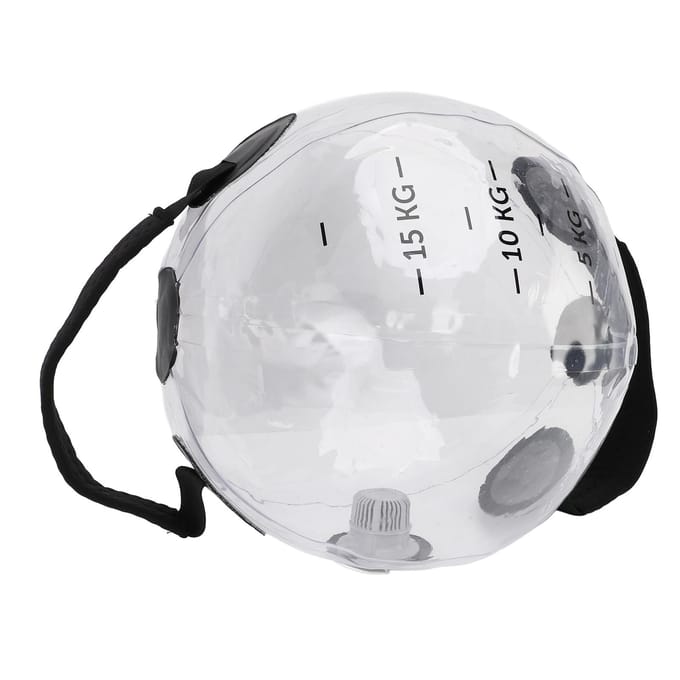Water Weights Waterzak 20kg Capaciteit Transparant Verstelbaar Gewicht Elastische PVC Water Trainingstas white