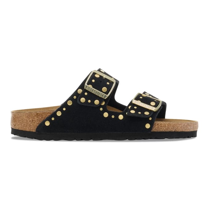 Damessandalen van suède leer Birkenstock Arizona Rivet