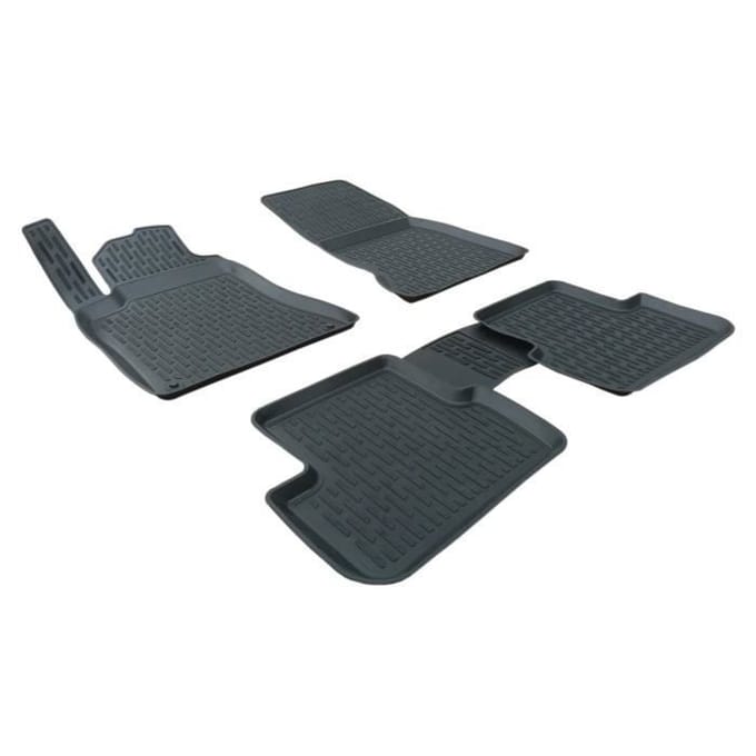 SCOUTT Vloermatten Mercedes GLA X156 - Premium Rubber - Op Maat Gemaakt - 3D Design zwart