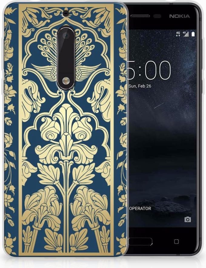 Nokia 5 TPU Case Beige Flowers