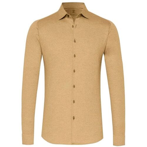 Desoto Overhemd Kent Piqué Optics Jersey Soft Orange / male