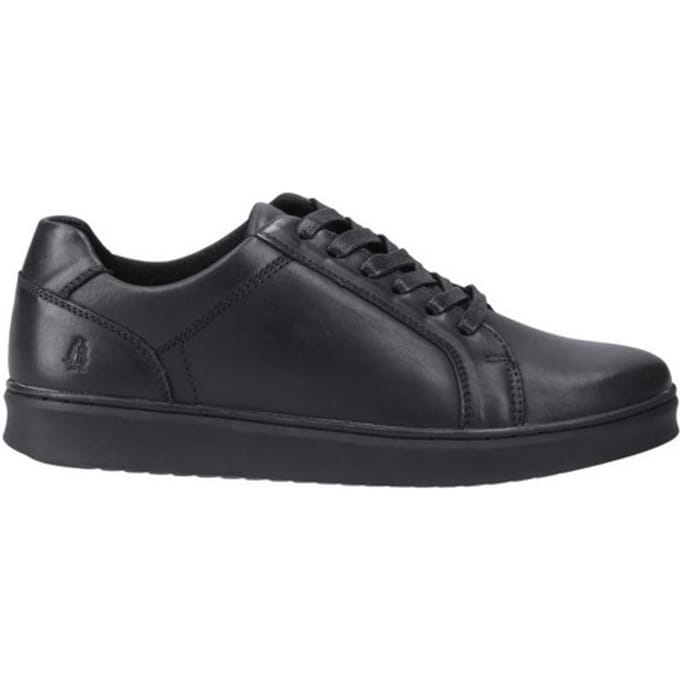 Hush Puppies Heren Madden Leren Sneakers (Zwart)