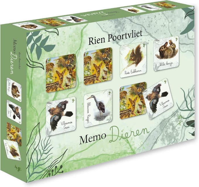 Rien Poortvliet - Dieren - Memo spel