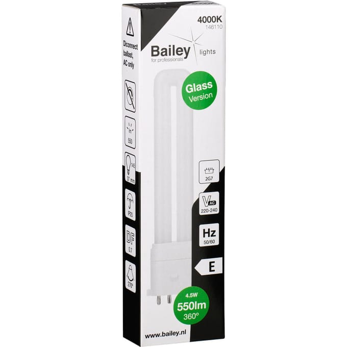 Led Pl Glas 2G7 4-Pin 4.5W 550Lm 4000K Lamp - 146110