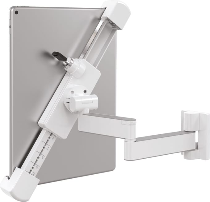 Barkan Full-Motion Anti-Diefstal Tablet Muurbevestiging 7 - 14 inch - Wit