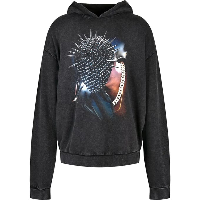 Mister Tee - Thorned Mask Oversize Hoodie/trui - M - Zwart