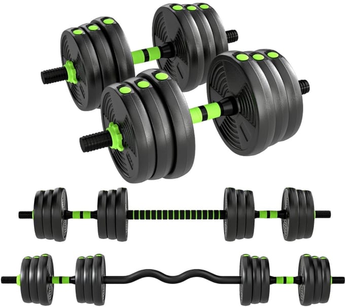 Verstelbare Kurzhantel Set - 25 kg - Kurzhantels & Langhantels - Zwart