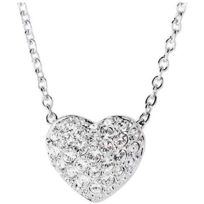 Collier Cœur en Cristal Swarovski Cœur Collier Femme 1809006 Box (Random Color) white