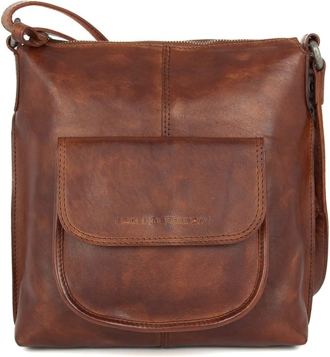 Leren Crossbodytas - Doris - Brandy Cognac