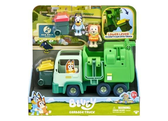 BLUEY - Vuilniswagen met 2 Speelfiguren - Speelset