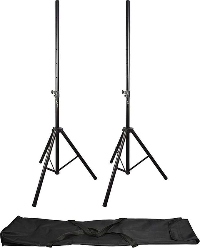 Qtx luidsprekerstatieven set incl draagtas