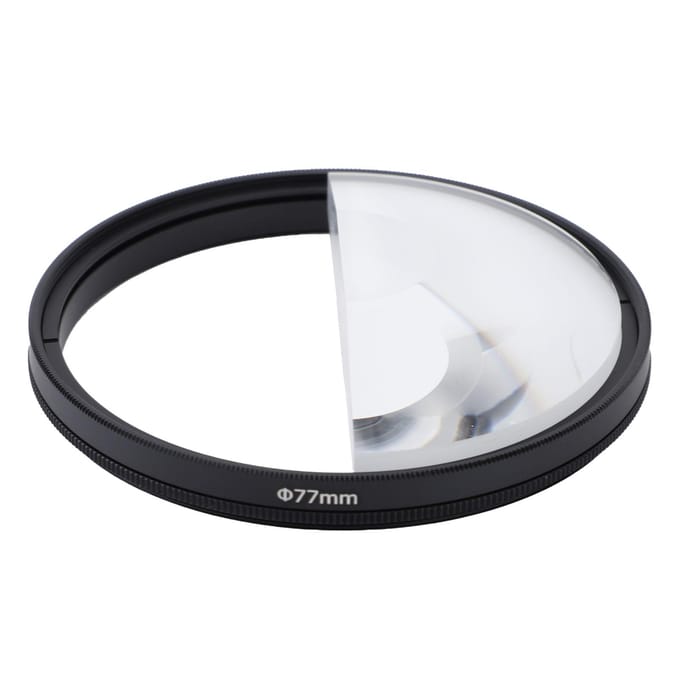 77mm Half Filter Optisch Glas Aluminiumlegering Half Vervorming Speciaal Effect Camera Lensfilter voor white