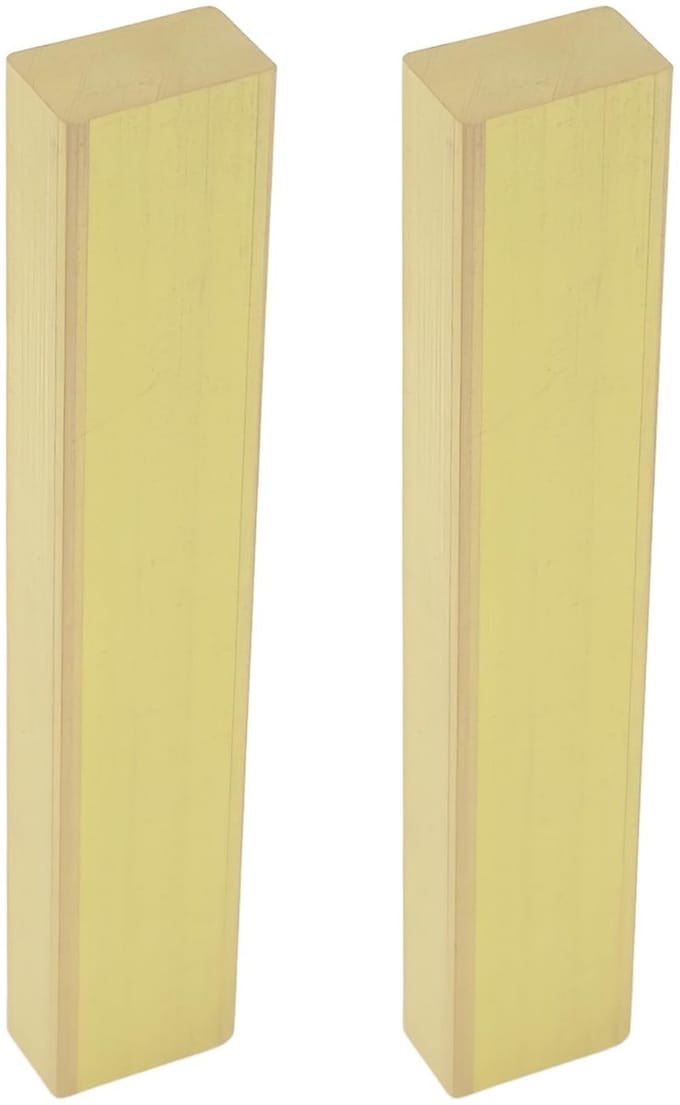 Dailygoods - 2 Stuks Elektrische Bas Messing Moer Blank 56x6x10mm