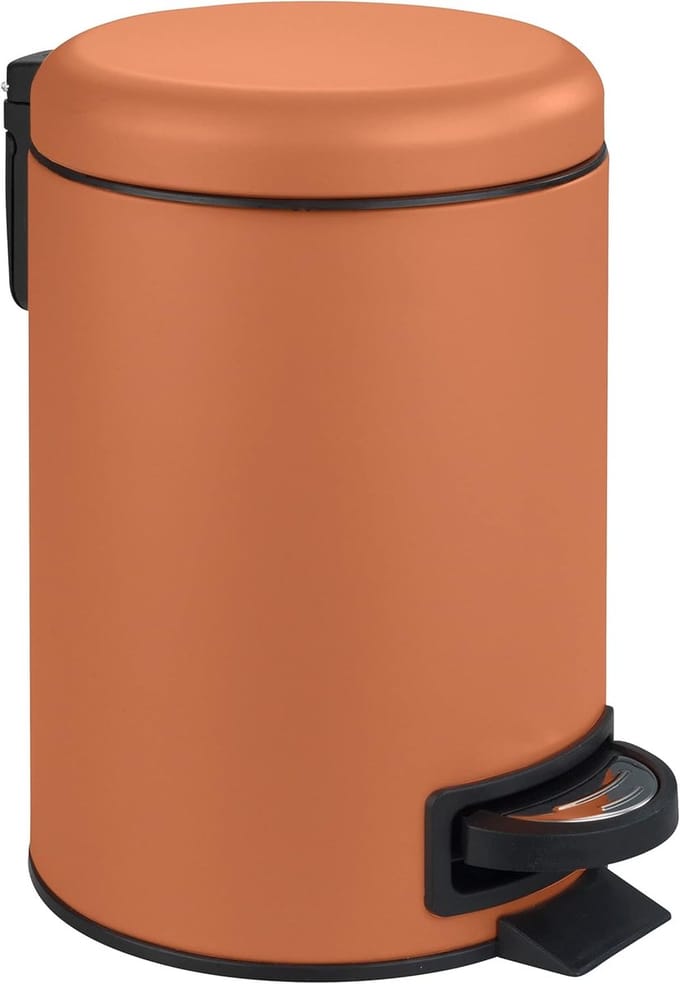 Cosmetica Peddelbak 3 Liter met Soft-Close Deksel - Terracotta