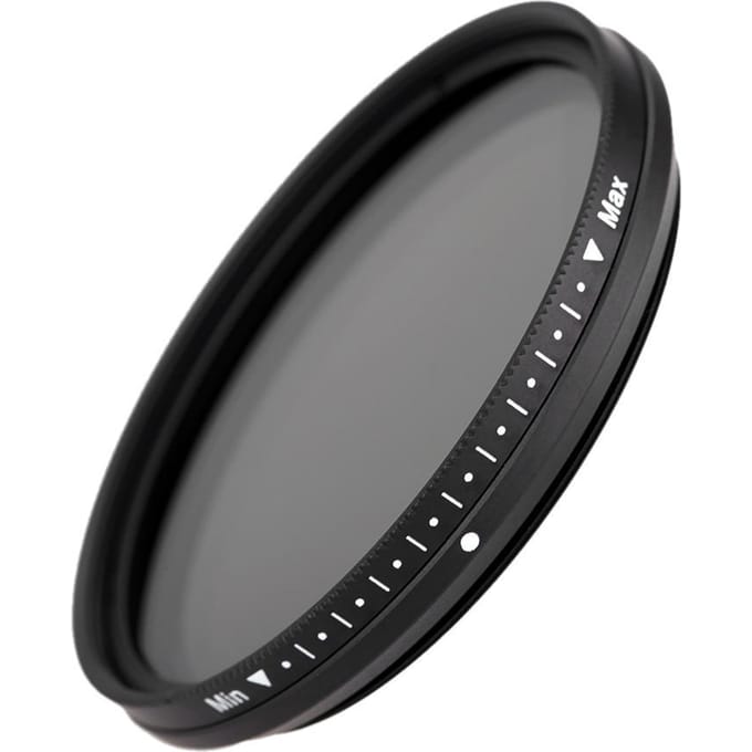Fotga 49 mm slanke fader variabel ND-filter, instelbare neutrale dichtheid ND2 tot ND400 52 mm zwart