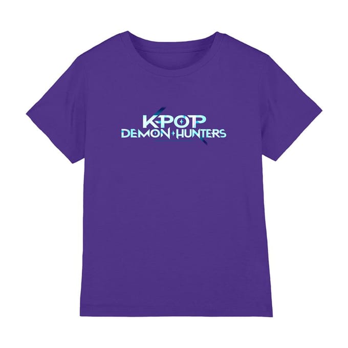 K-Pop Demon Hunters Kinderen/Kinderen Logo T-shirt (Paars)