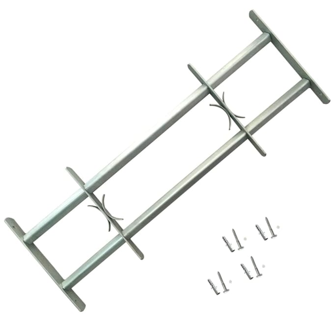 vidaXL - Raambeveiligingen - verstelbaar - 2 - st - 1000-1500 - mm