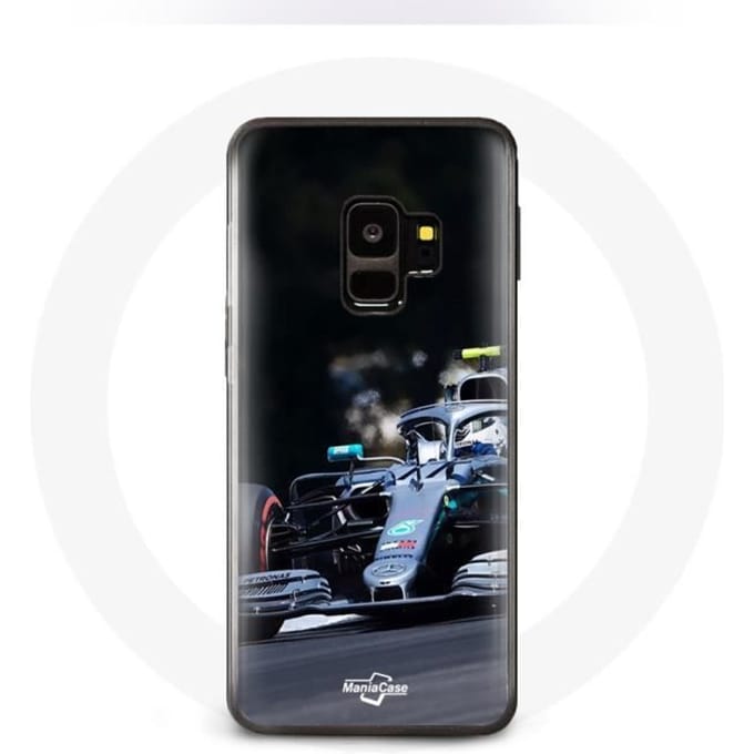 Case voor Samsung Galaxy S9 Plus Formule 1 Valtteri Bottas F1 Racing Driver Zwart