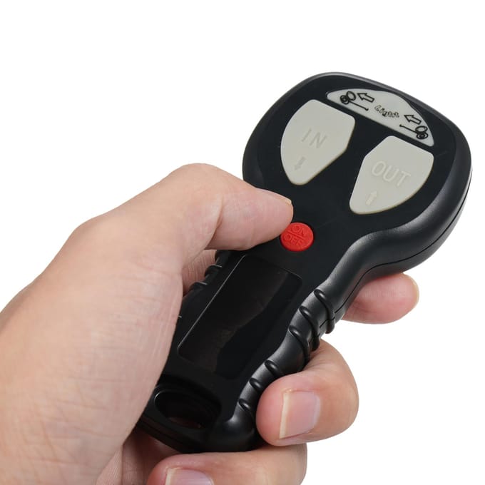 Universele 12V Draadloze Lier Afstandsbedieningsset Voor Jeep Truck ATV SUV Handset Schakelaar zwart
