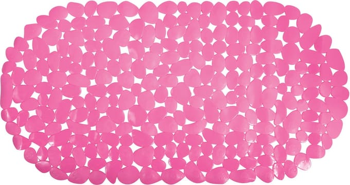 MSV Antislip Badmat - Douchemat PVC Badkamermat 39 x 99 cm - Antislip Douchebadmat Fuchsia Roze