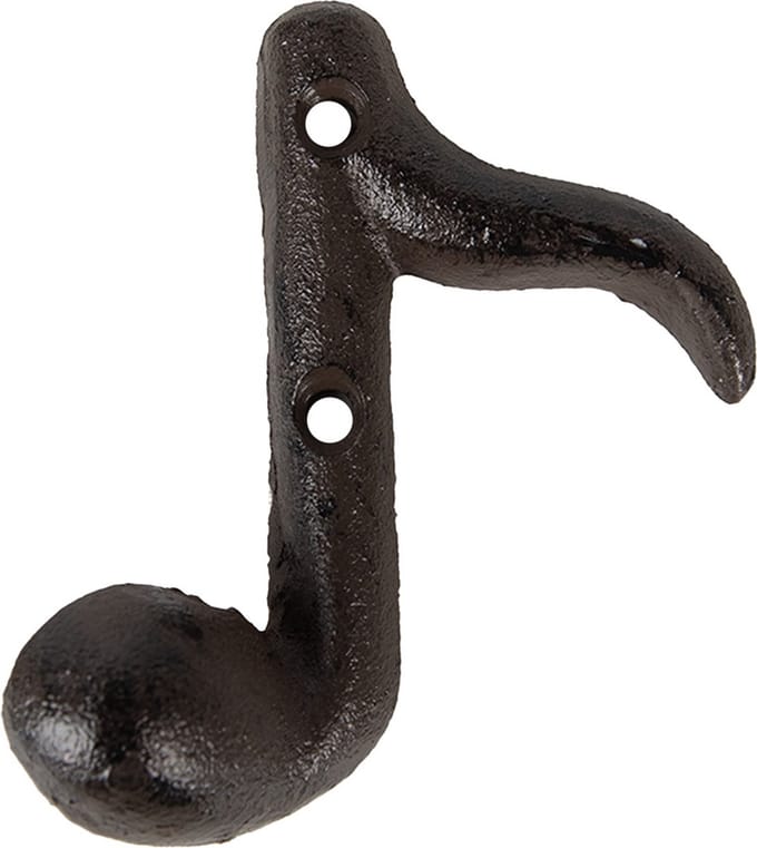 Clayre & Eef Wandkapstok 8x3x9 cm Bruin Metaal