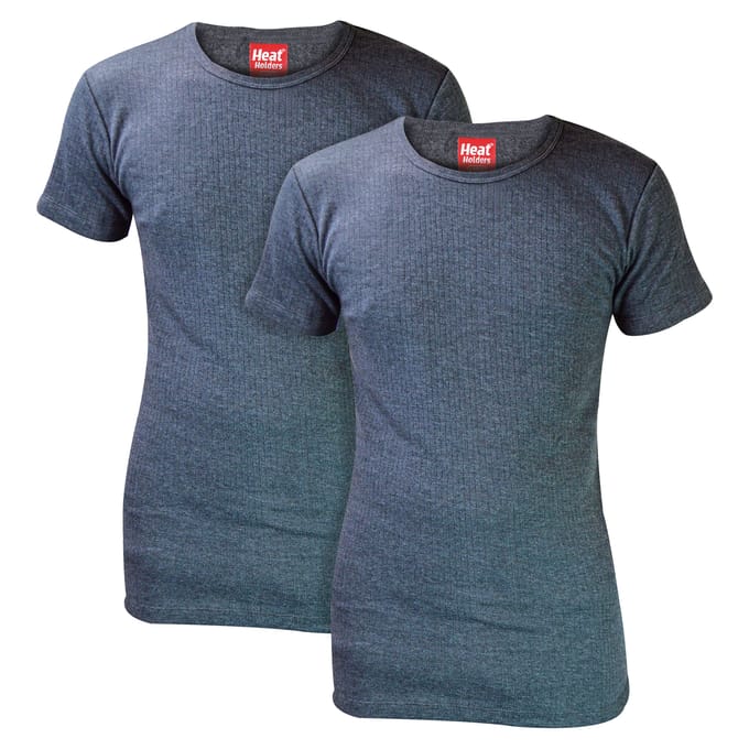Heat Holders - 2-pack heren winter thermisch ondergoed met korte mouwen